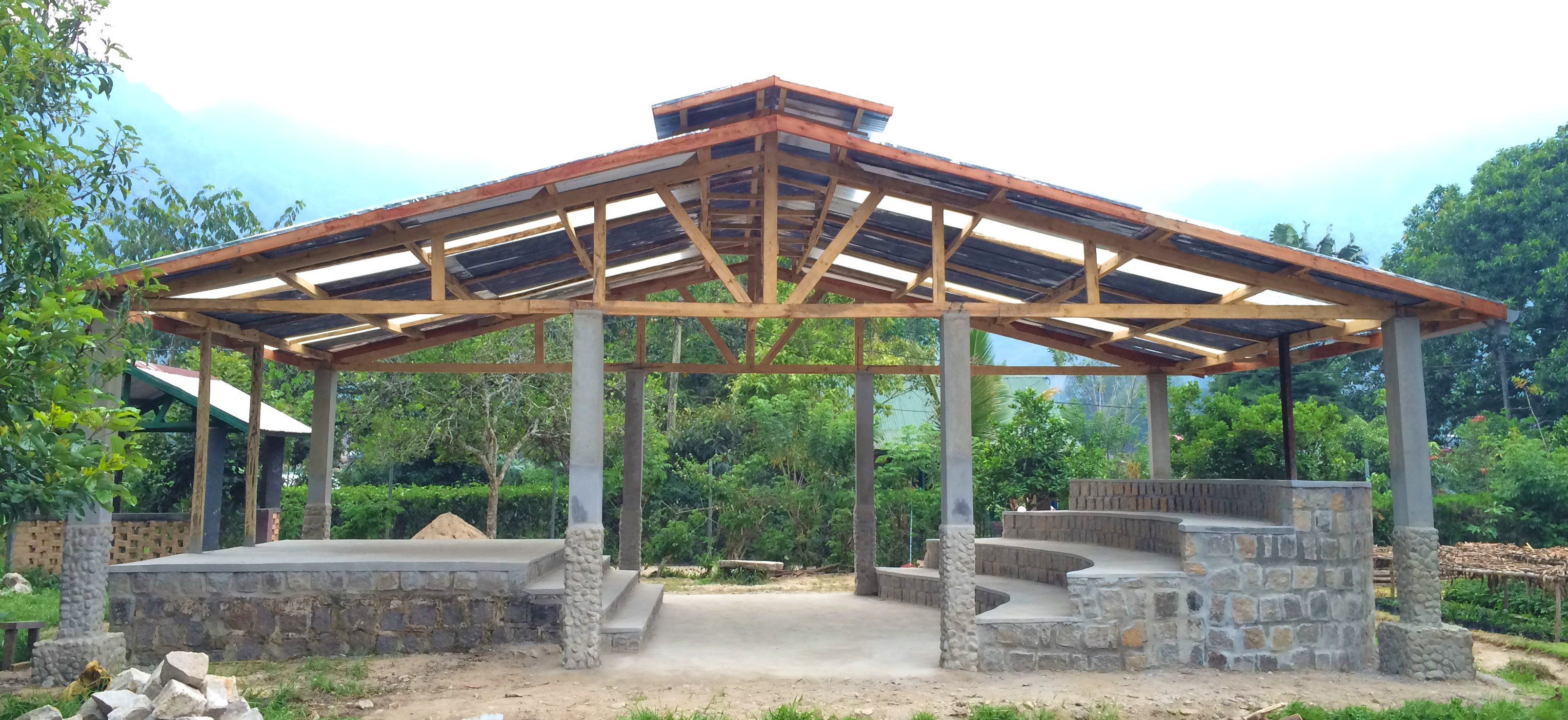 Kianja Maitso Finished Pavilion